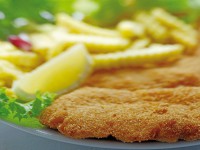 Kleines Wiener Schnitzel von der Pute