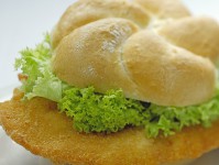 Schnitzel-Semmel vom Huhn